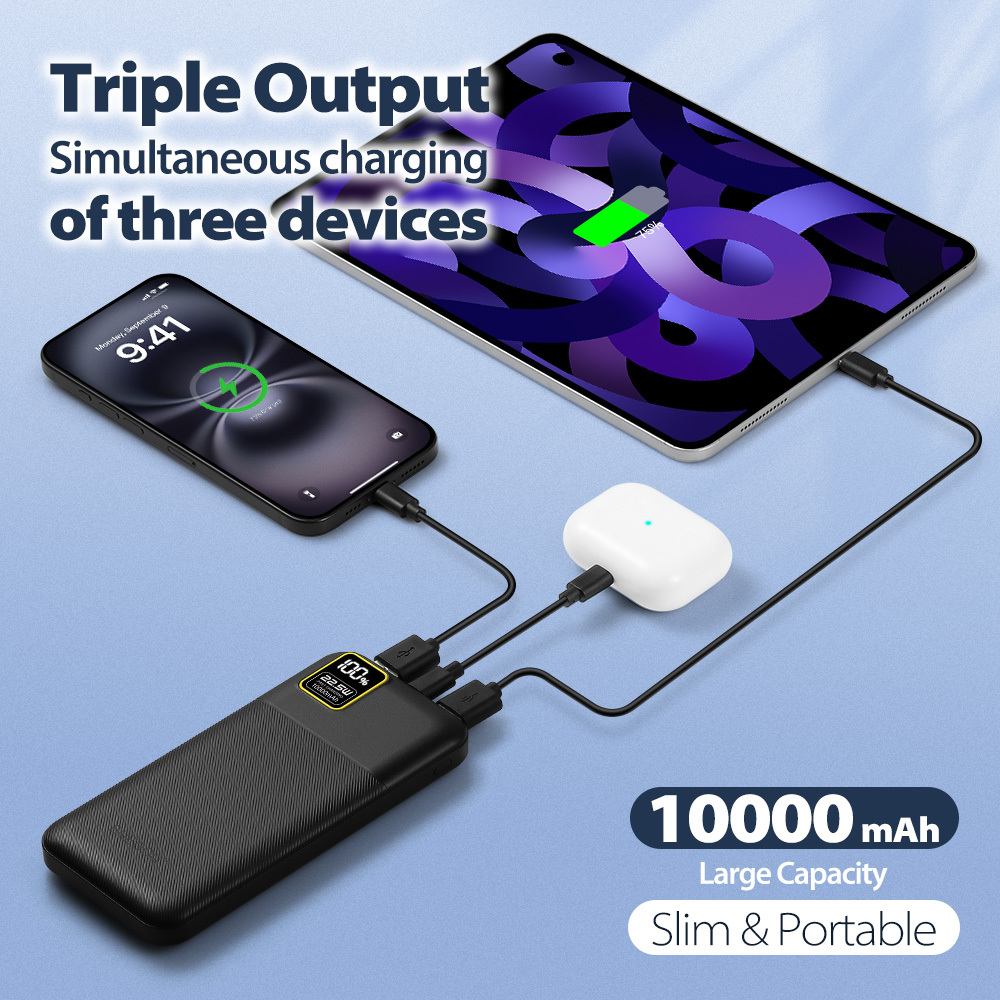   bater&iacute;a port&aacute;til de 10000mah con carga r&aacute;pida - 22.5w pd carga r&aacute;pida, pantalla led de bater&iacute;a + entrada usb-c/usb-a, bater&iacute;a externa ultra delgada para iphone 17/16/15/14,  , samsung, tabletas, emergencias de viaje y exteriores Detalles del producto 1