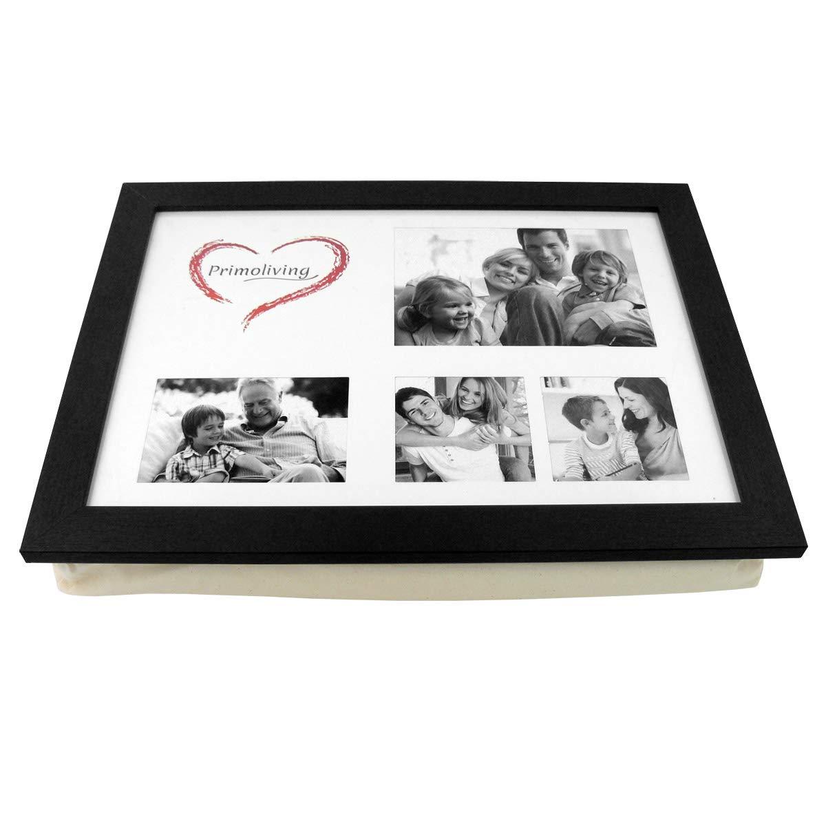 Image of Knee Tablet – Laptop Tray With Cushion, Wooden Frame & Mat For 4 Photos – Stable, Comfortable & Versatile – Perfect For Sofa, Bed & Travel – In Multiple Colors