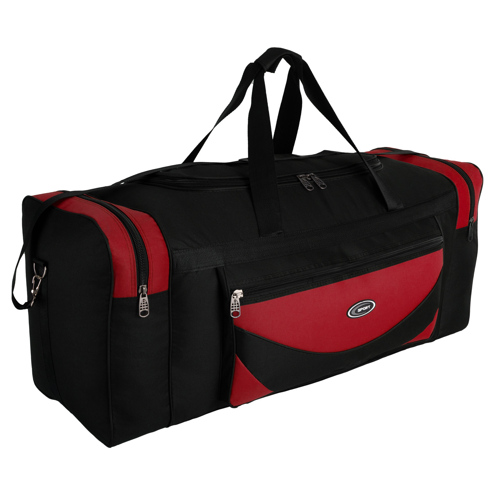 105 L Sports Bag Sauna Bag Travel Bag Fitness Bag For Women Men Kids Red (size Xxxxl): 90cm X 38cm X 31cm Material