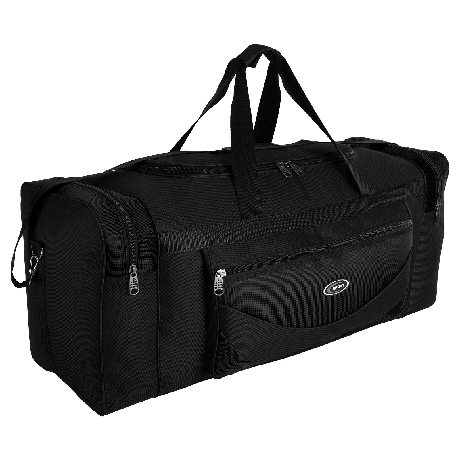 105l Sports Bag, Sauna Bag, Travel Bag, Fitness Bag For Men, Women, And Kids, Black, L 90 X X H 38 Cm