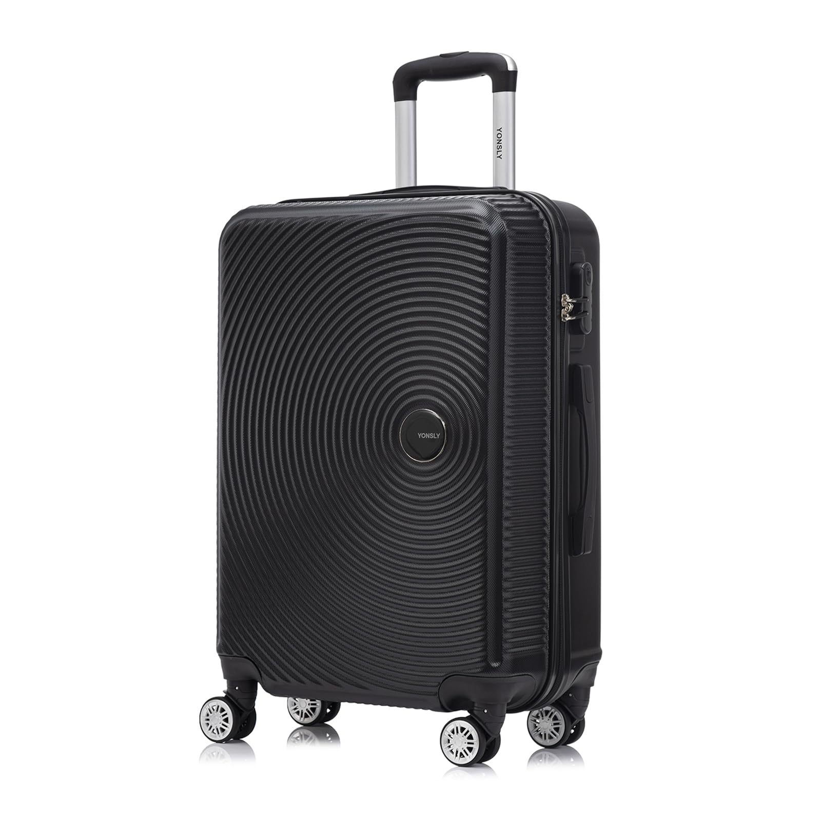 Travel Suitcase Trolley Luggage, Cabin Luggage, Suitcase, Hard Shell Travel Suitcase With 4 Wheels 360°, Lock, Handle