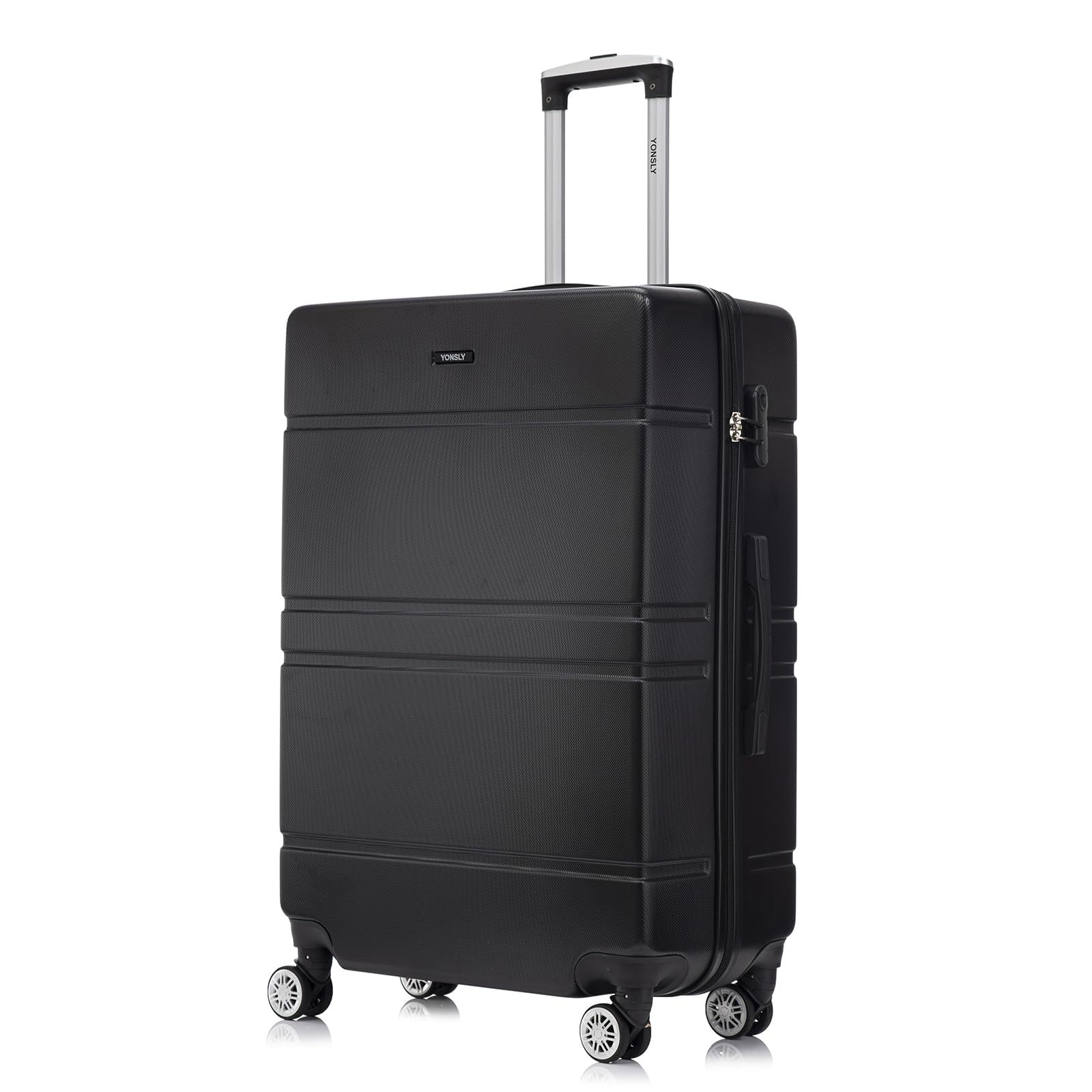 Trolley Travel Suitcase Rolling Luggage, Carry-on Cabin Suitcase, Hardshell Travel Case With 4-wheel 360° Rotation, Combination Lock, Handle
