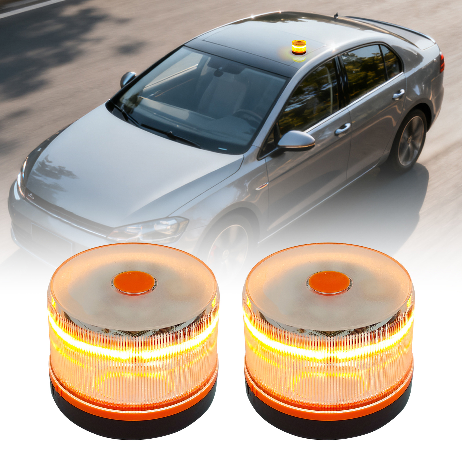 TEMU Nueva V16 DGT Homologada 2026 con Luz de Emergencia de Geolocalización, Paquete de 2-image-60367912866670