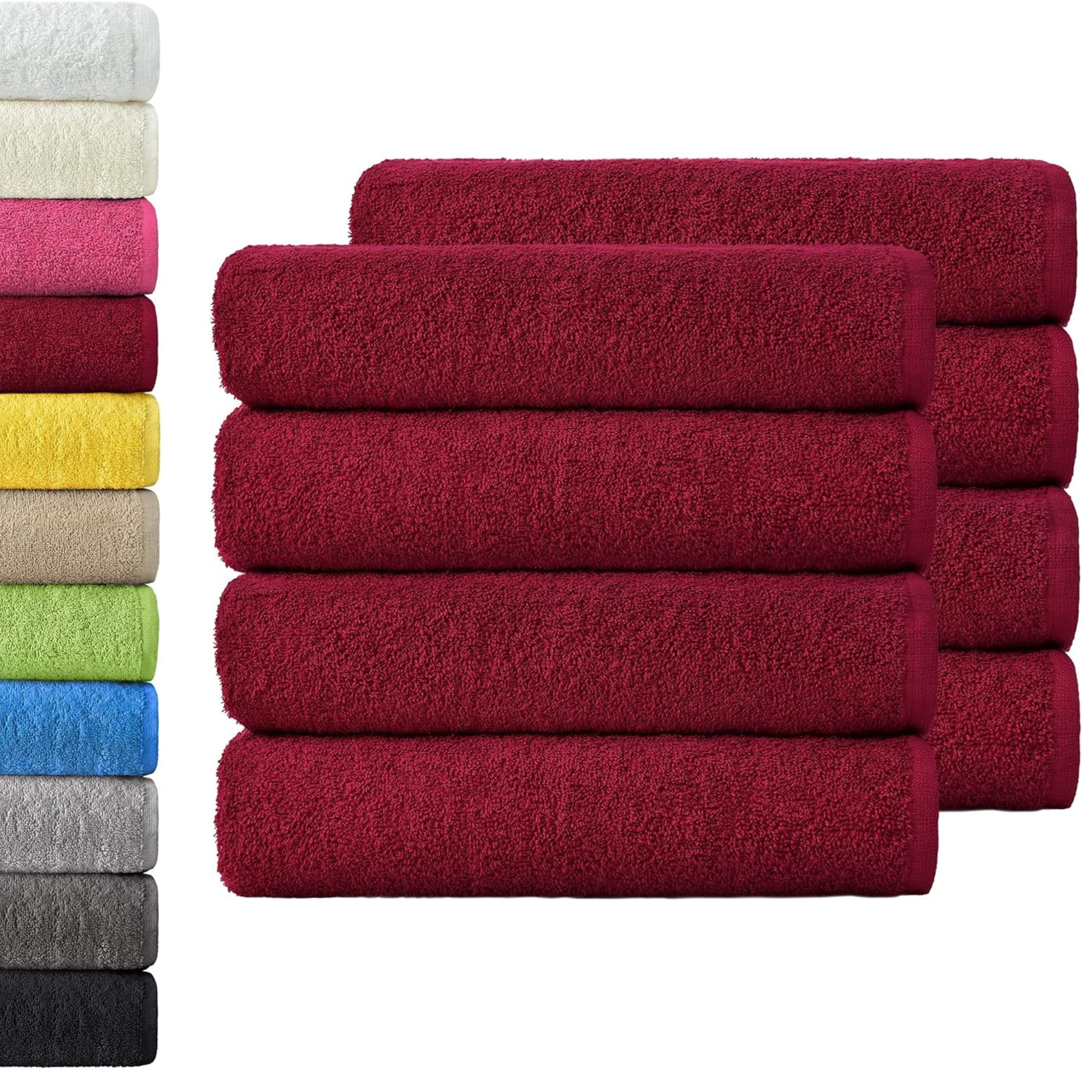 Image of Naturemark 4-pack Hand Towels In Size 50x100cm, Colors And Sets, 100%, Soft And Cuddly, Washable Up To 60°c.