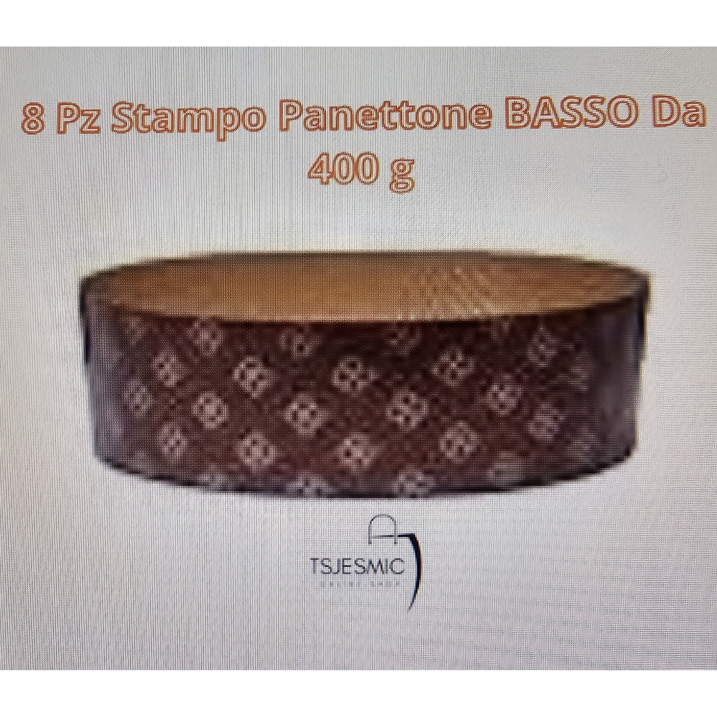 TEMU Stampo per Panettone Qualit� Premium 400 g (8pz) - Pirottini Panettone Professionale di Carta Ondulata di Cellulosa in Progettato per Panettoni,