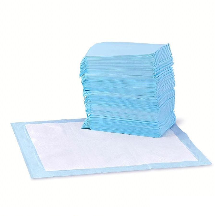 TEMU Pet Pads, Leak-proof, Super Absorbent, Quick-drying Surface, Suitable For Potty Training, Blue And , Suitable For Cats And Dogs, For Indoor Use,