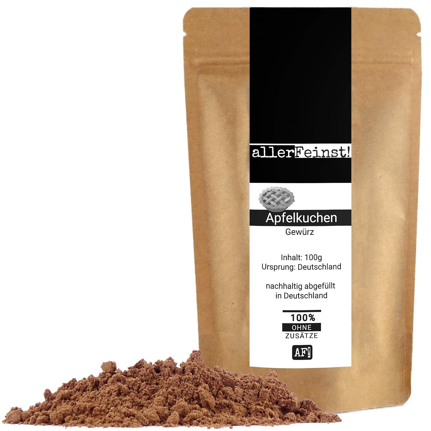 Image of Pie Spice Without Added Sugar For Apples, Cakes, Spiced Cakes, Oatmeal, Porridge, And More | Ideal Spice Blend For Enhancing Pie, Crumble, Plum Cake, Muesli, Porridge / Oatmeal | 100g