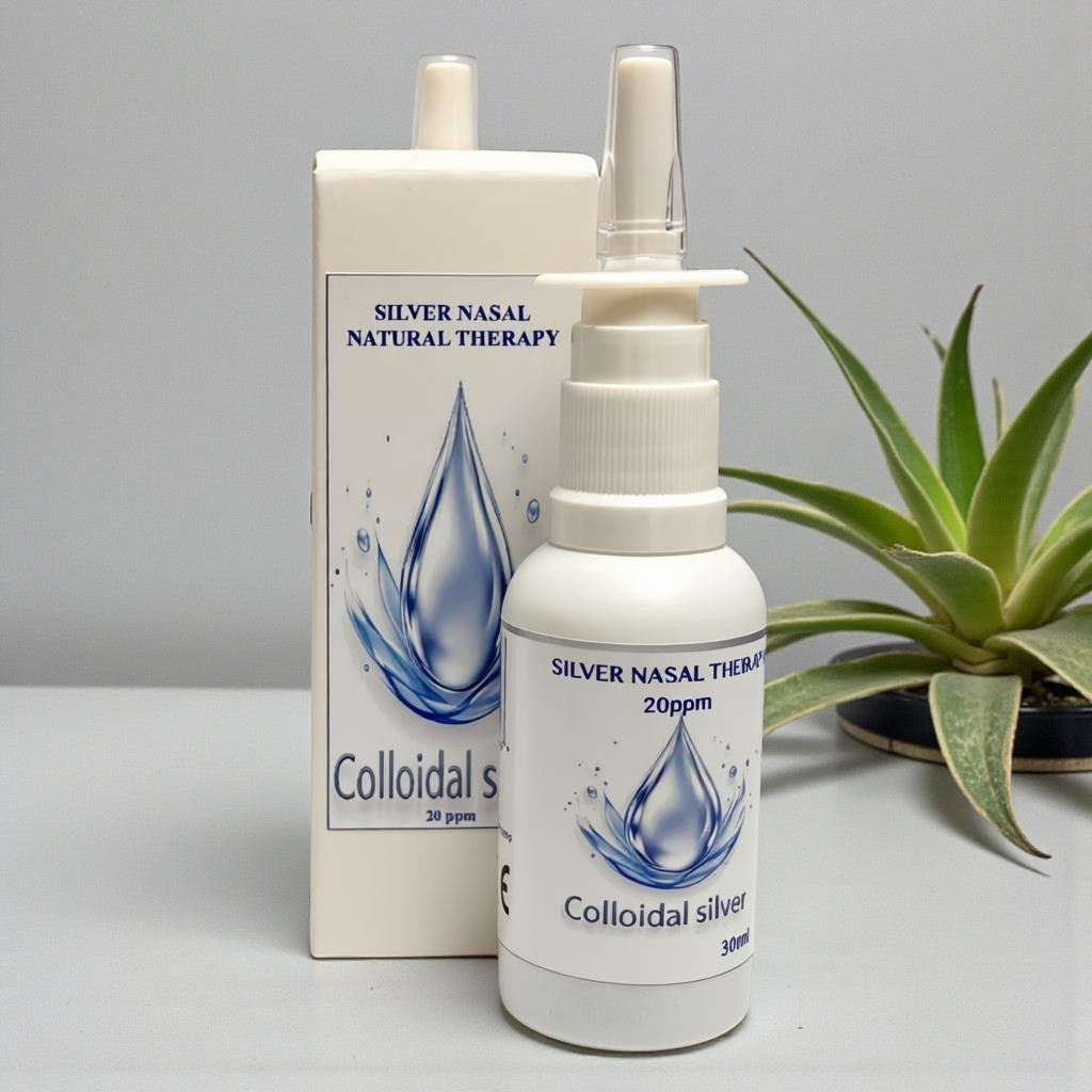 TEMU Silvery Spray For For Catarrh Silver Nasal Natural Therapy 20ppm For Sinuses Natural Composition Soothes Symptoms To Breathe.