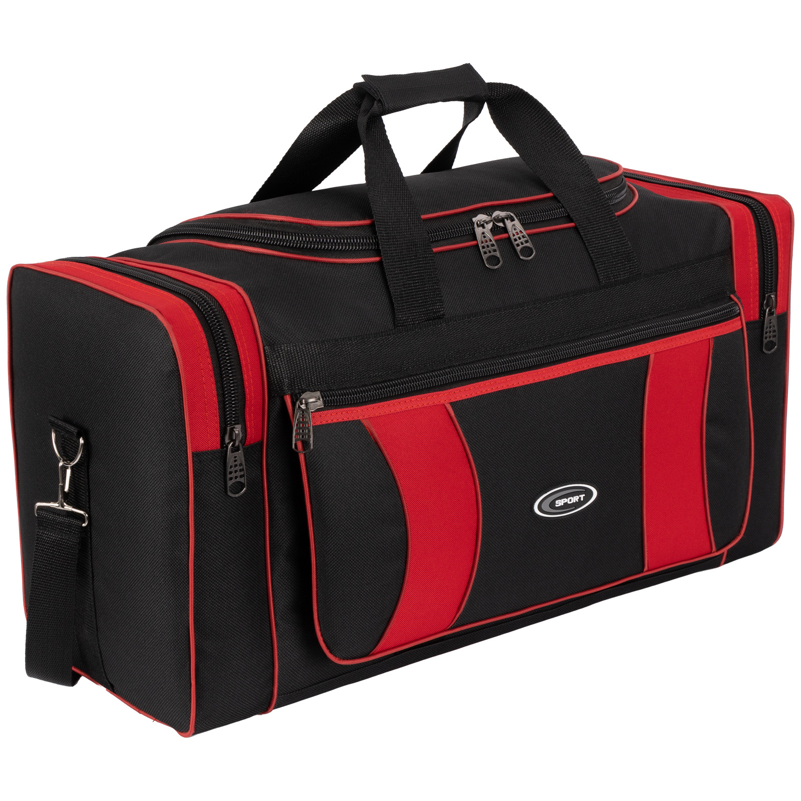 60l Sports Bag, Sauna Bag, Travel Bag, Fitness Bag For Men, Women, And Kids, Red, L 70 X W 26 X Cm