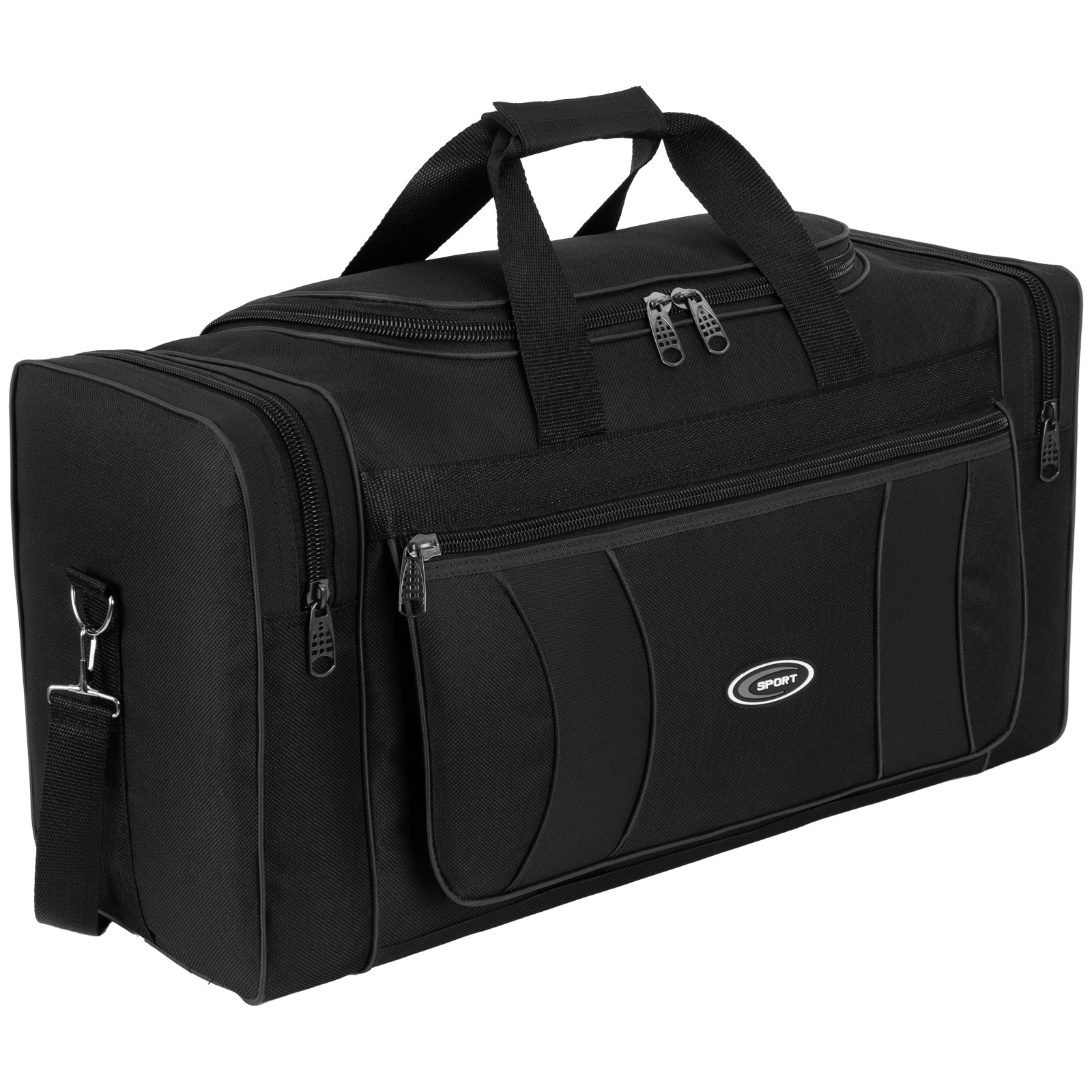 100 L Sports Bag Sauna Bag Travel Bag Fitness Bag For Women Men Kids Black (size Xxxxl): 90cm X 37cm X 31cm Large Main Compartment