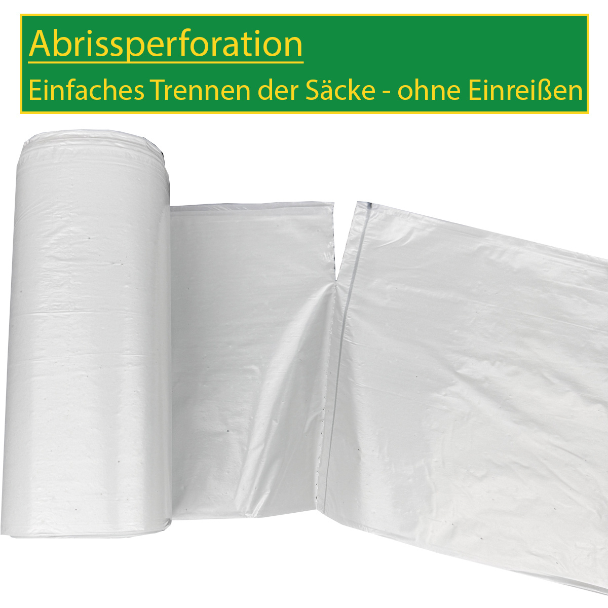 Image of 70 Liter - Garbage Bags - 40 Bags Per Roll - Bin Liner - For Light Waste - Made Of Material - Blue Angel Certified - Post- Recycled (pcr) - Garbage Bags - Waste Bags - For Household And Office Waste