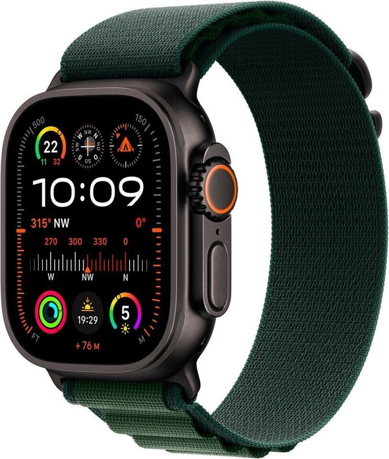 Apple Watch Ultra 2. Alpine Loop Medium Black Screen Technology: OLED, Display Resolution: 410 X 502 Pixels, Touchscreen. Flash Memory: 64 GB. GPS Installed Operating System: Watchos 11