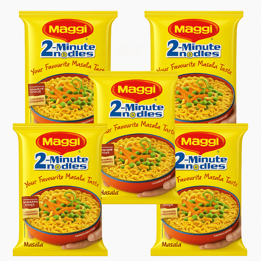 Image of 5-pack Maggi Instant Masala Noodles, 70g Each / 5 Packs Of Maggi Instant Masala Noodles, 70g Each