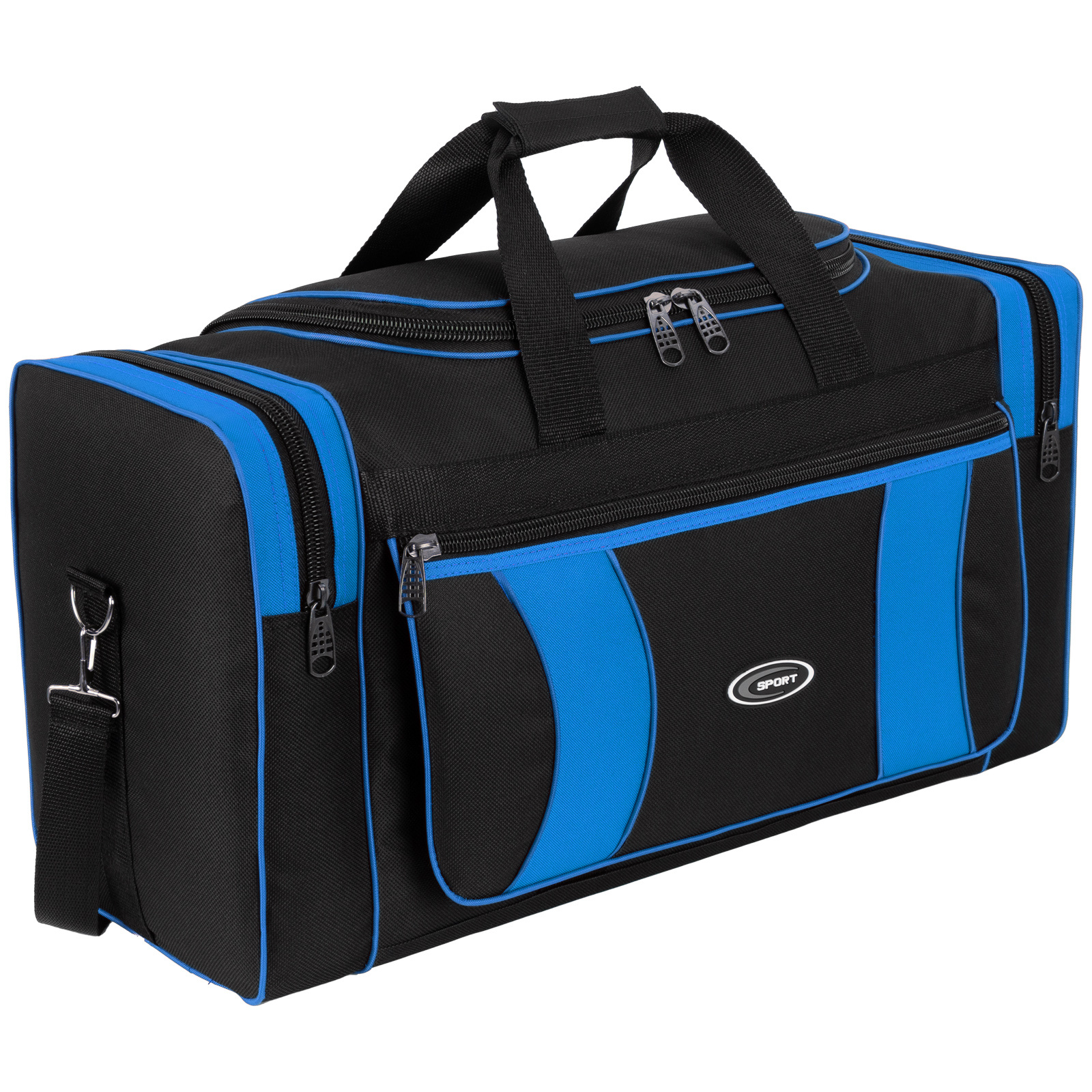 Image of 60l Sports Bag Sauna Bag Travel Bag Fitness Bag For Men, Women, And Kids - Blue, L 70 X W 26 X Cm