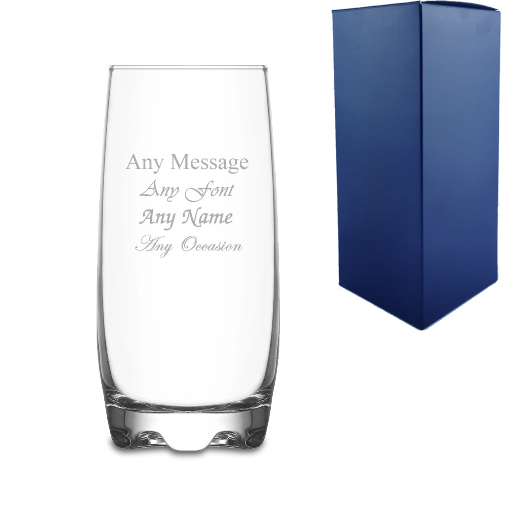 TEMU Personalised Engraved 390ml Hiball Tumbler, Gift , Perfect For Any Occasion