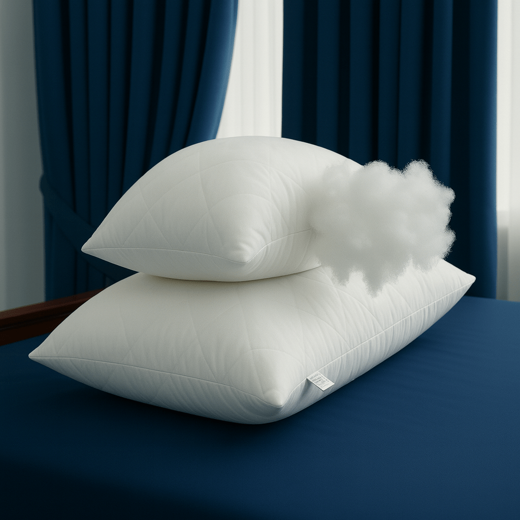 Quilted Pillows Pack of 2 Hotel Quality Bounce Back Deep Filled Soft and Breathable Pillows 29 x 19''