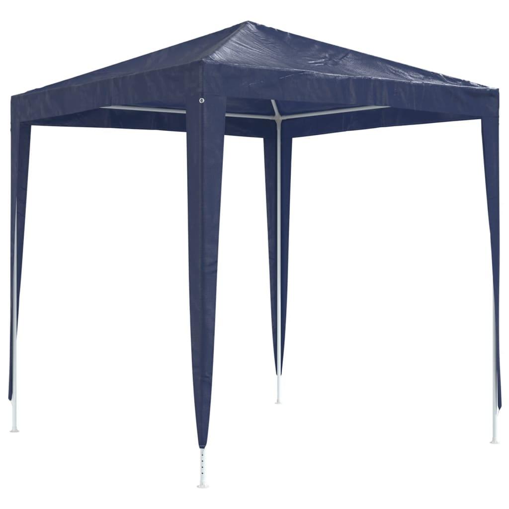 Image of Vidaxl Party Tent Uv-resistant Gazebo Festival Tent Garden Tent Garden Gazebo Beer Tent Tent Garden Party 2x2m Blue Fabric Iron
