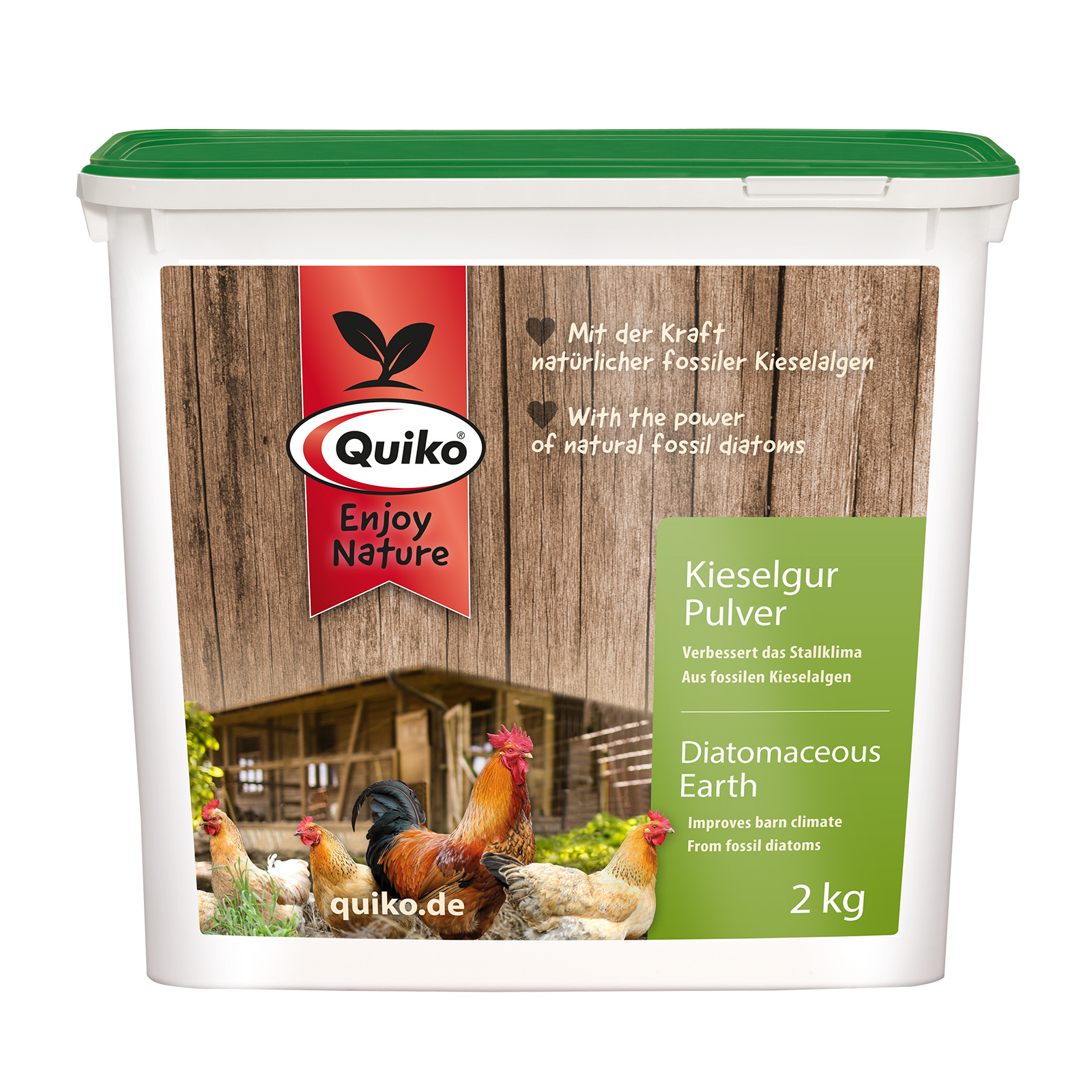 Image of Quiko Diatomaceous Earth Powder, Improves The Barn Climate, From Fossil , Effective Binding Of Moisture, For Chicken Coop, Rodent Stall And Bird Breeding