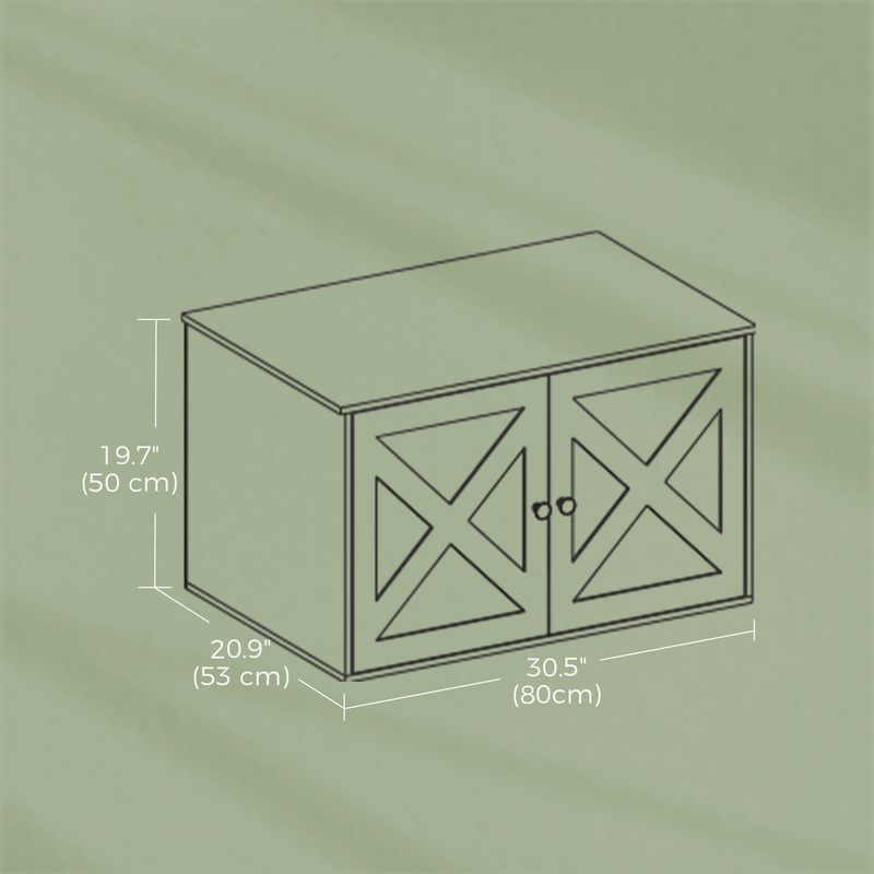 Cat Litter Box Enclosure with Removable Divider