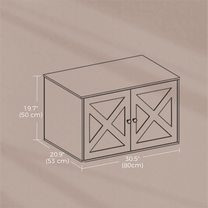 Cat Litter Box Enclosure with Removable Divider