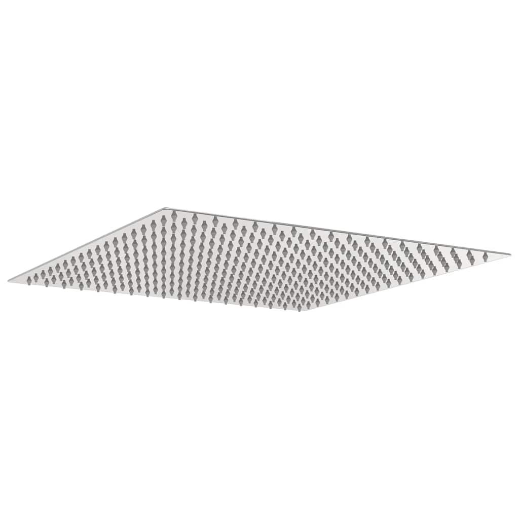 Image of Vidaxl Stainless Steel 304 40x40 Cm Square, Shower Head, Rain Shower Head, Shower, Head Shower, Bathroom Accessories, Bathroom Fittings, Shower Fittings, Rain Shower