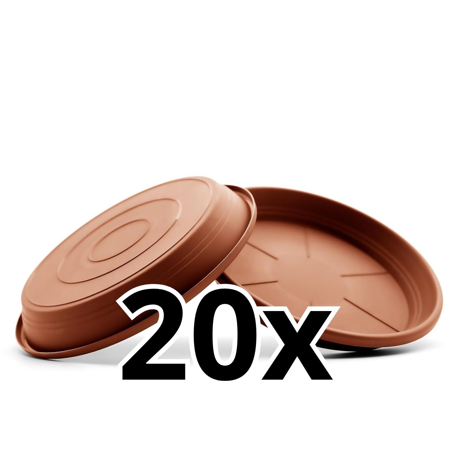 20x Plant Pot Saucer Ø 33 Cm Pot Tray Terracotta