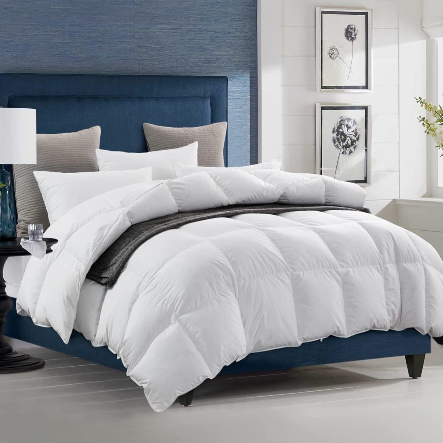 TEMU 13.5 Tog Double/king Quality Goose Duck Feather & Down Duvet Quilt Warm Bedding - 3d Baffle Design - Comfy Breathable Quilt Bedding