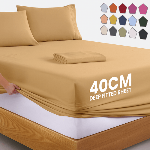 40 cm extra deep fitted sheets single super king size bedsheets