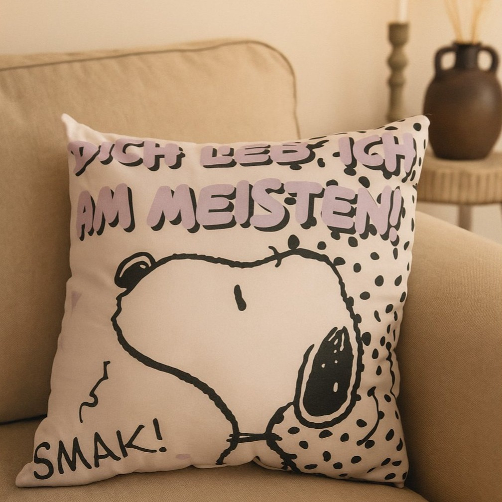 Image of The Pillow - I Love You The Most Plush Decorative Pillow Head Pillow Seat Pillow White 40 X 40 Cm