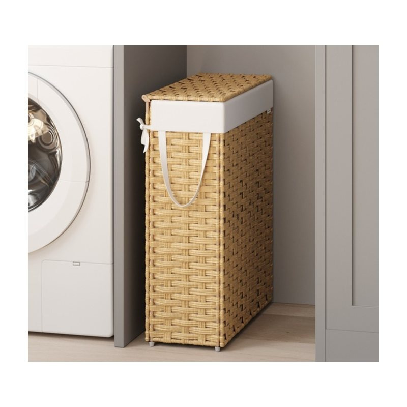 TEMU Cesto Portaoggetti con , 55 L, Borsa in Tessuto Rimovibile e Manici, Soggiorno, Camera da Letto, Lavanderia, Naturale