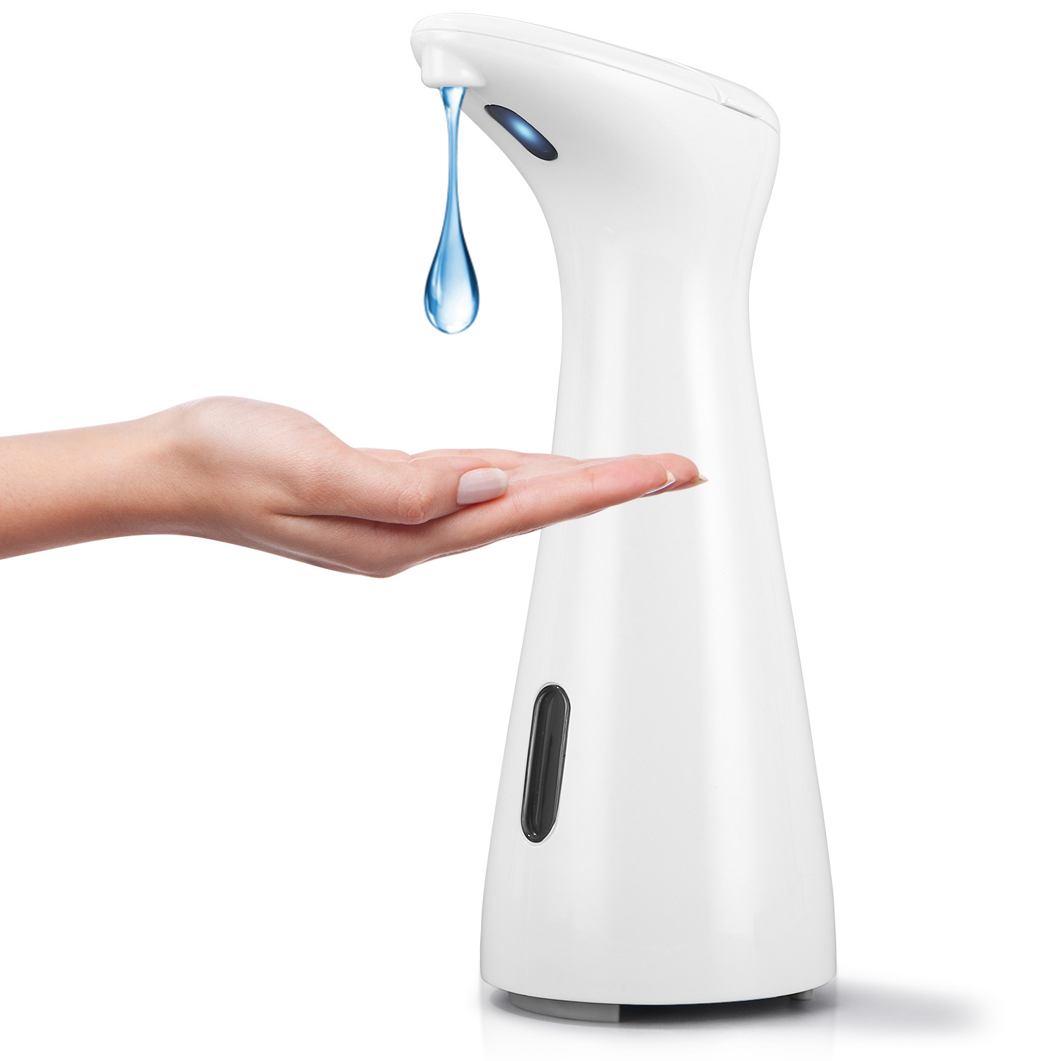 E-shop Automatischer Seifenspender mit Infrarotsensor, berührungslos, 200 ml, elektrischer Seifenspender, automatischer Flüssigseifenspender für Küche,