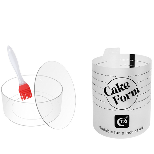 acrylic cake mold stick surface sturdy base round mousse cake form adjustable cake ring bakery uk dessert making