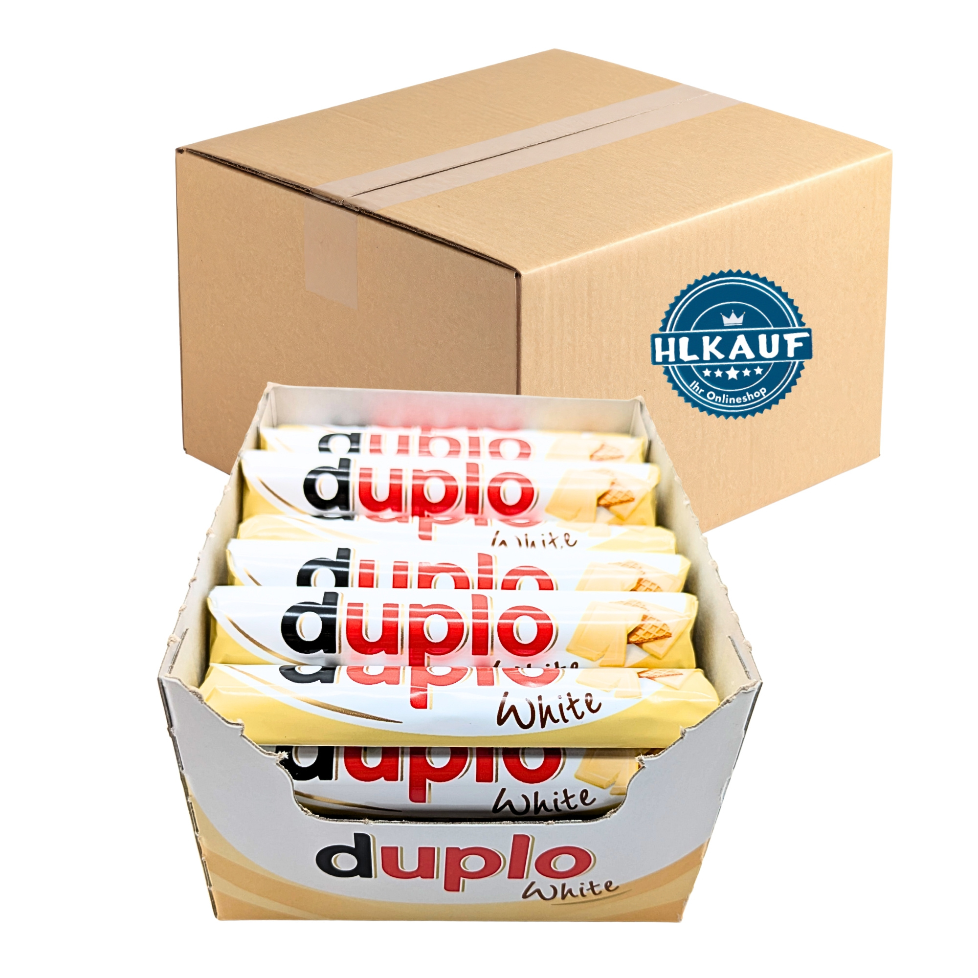Ferrero Duplo Bar White 40x18.2g | Total Content 728g | Carton For Kids And Adults, Office, Or Party With Candy