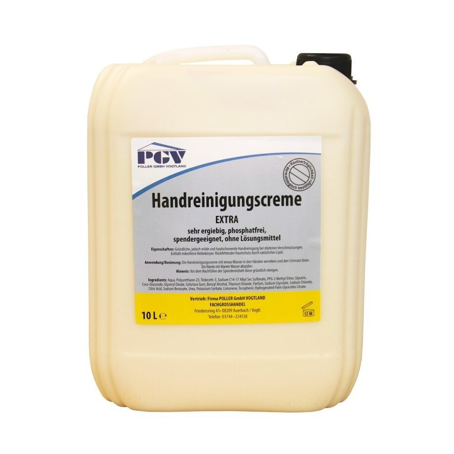 Image of Extra Hand Cleaning Cream 10l, Liquid Hand Wash Paste Enables Yet Gentle And Skin-friendly Hand Cleaning, For Stains. With Scrubbing Particles And A Moisturizing With Natural Lipid