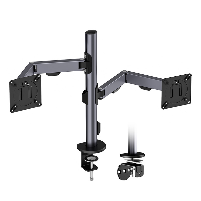TEMU Soporte Dos Monitores para 13-30'' LED/LCD Pulgadas, Soporte 2 Monitores, Inclinación, Giratorio, Rotar, Gestión de Cables, 8 kg, base ,