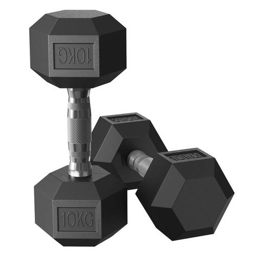 manubri, set di manubri esagonali, 2*10kg, per fitness e allenamento con i , adatti per uso e in palestra,