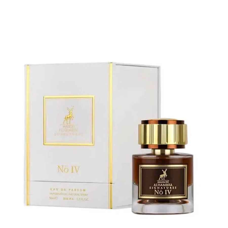 Image of Alhambra Signature Iv 50ml * Edp Perfumed Water Arabic Perfumes For Men Original Scent For Him