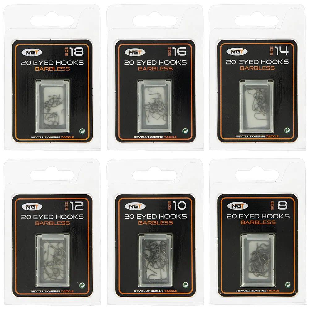 TEMU 120 Barbless Hooks For Coarse Fishing – -quality Fishing Hooks For Carp, , And Coarse Fish | Strong & Sharp | Size 8,10,12,14,16,18
