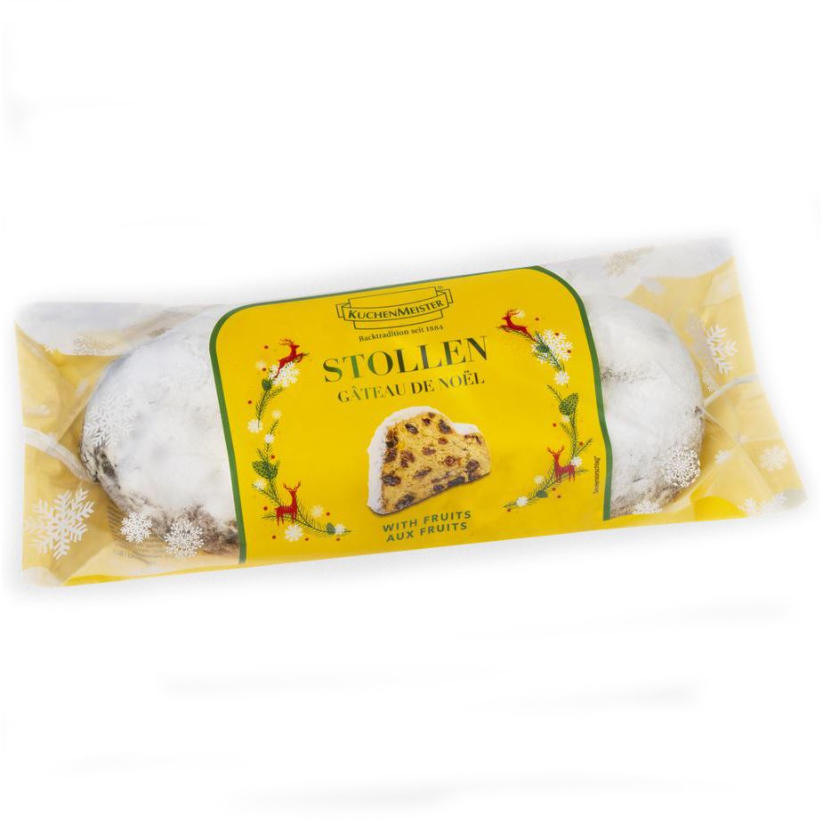 Image of Kuchenmeister Christstollen With Raisins And Candied Fruits 200g