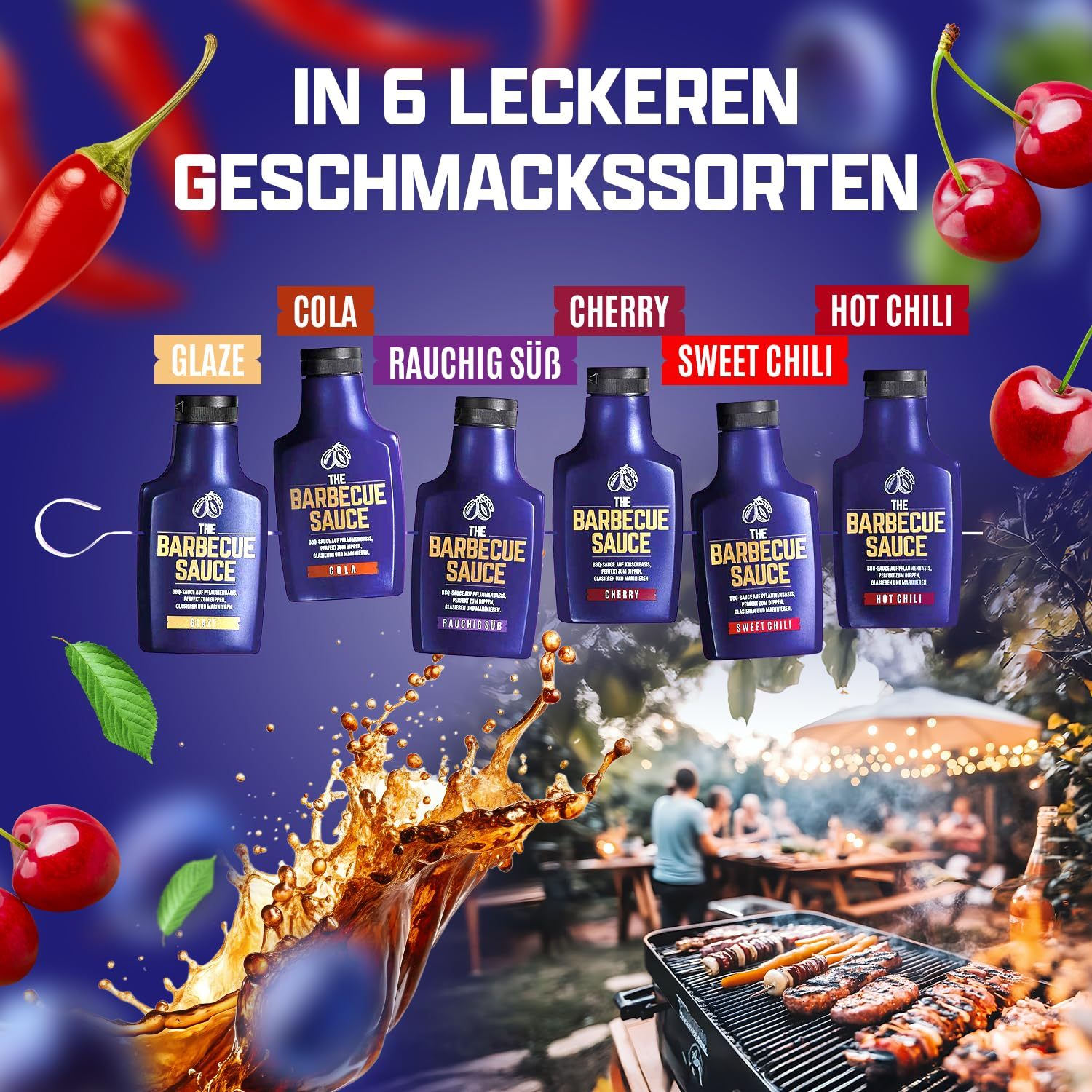The Barbecue Sauce "cherry" Cherry Glaze | Cherry-based Bbq Sauce | Sweet And Sour Bbq Sauce For Ribs & Chicken Wings