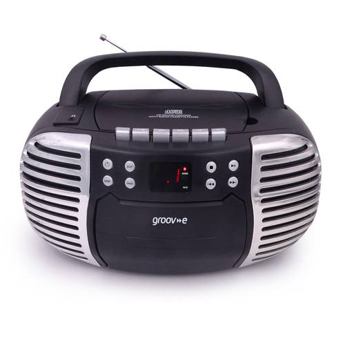 e 813 retro boombox portable cd cassette player with radio