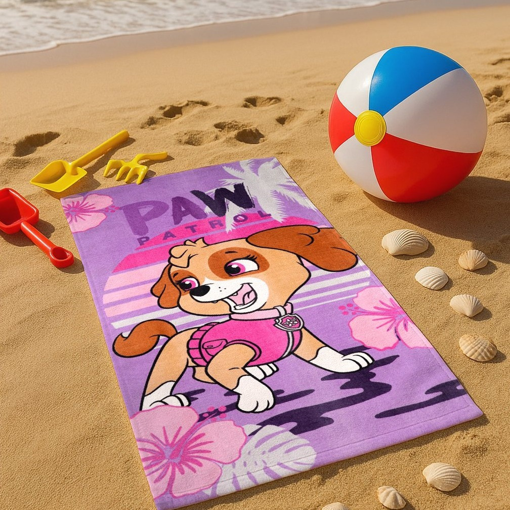 Image of - Skye Kids Beach Towel Bath Towel Towel 100% Cotton 140 X 70 Cm Purple