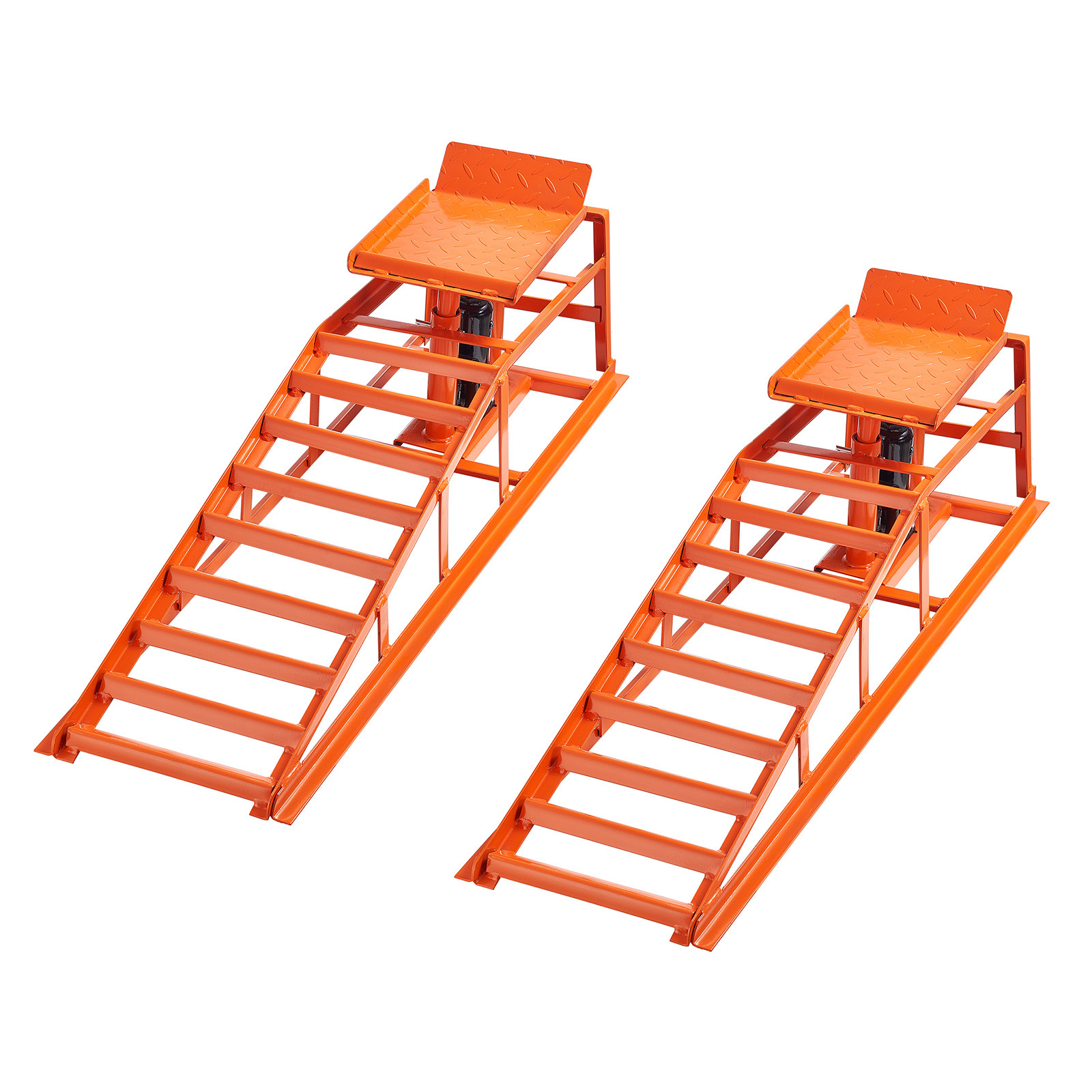 Vevor Hydraulic Car Ramps, 2 Pcs 11000 Lbs 5t, 10-14.2 Inch Lift Height, Heavy Duty Hydraulic Vehicle Ramps, Portable Car Lifts For Home Garage Maintenance And Oil , Truck Vehicle Auto Repair