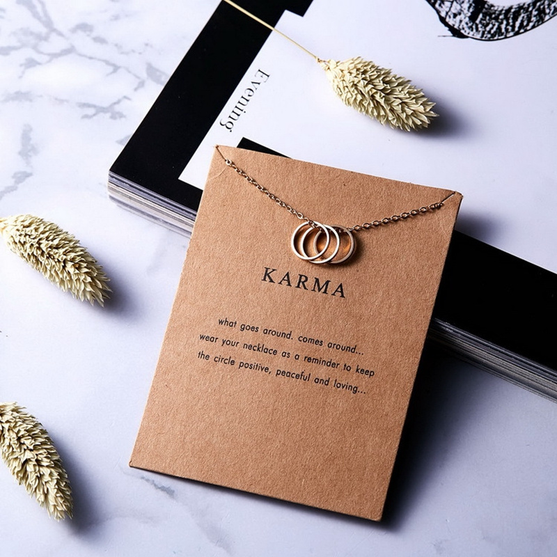 3-Piece Message Jewelry Necklace Set, Spiritual Harmony Collection