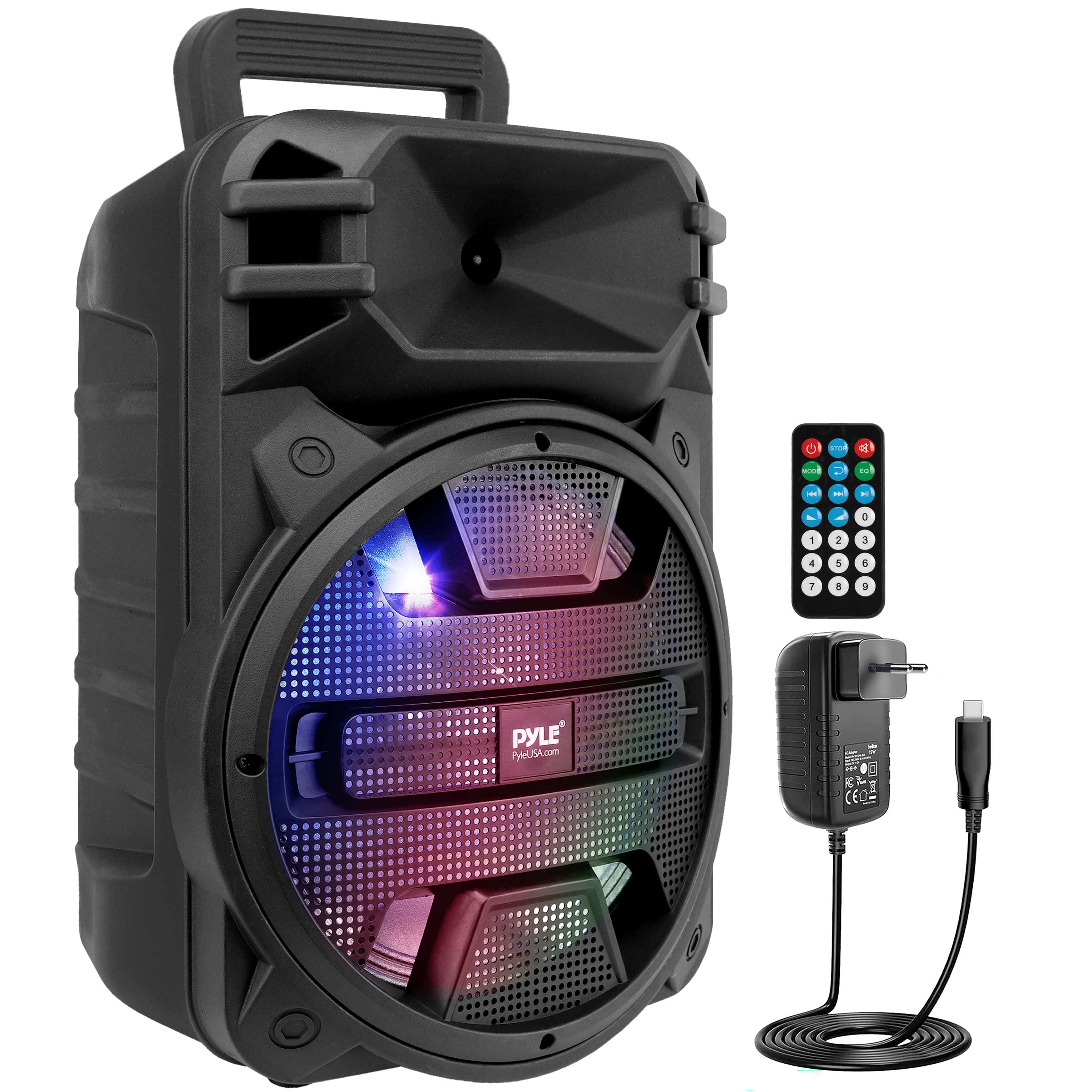 TEMU ’Enceinte Bluetooth Puissante Portable 30,48 cm- 800 Watts-Haut-Parleur de Karaoké-Entrées USB/FM/Bluetooth/Aux/Micro et Batterie Rechargeable