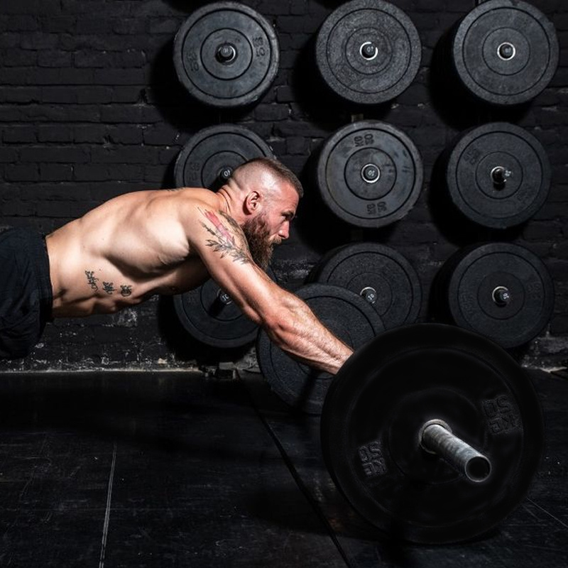 Bumper Weight Plates Set 250kg with 6ft Barbell