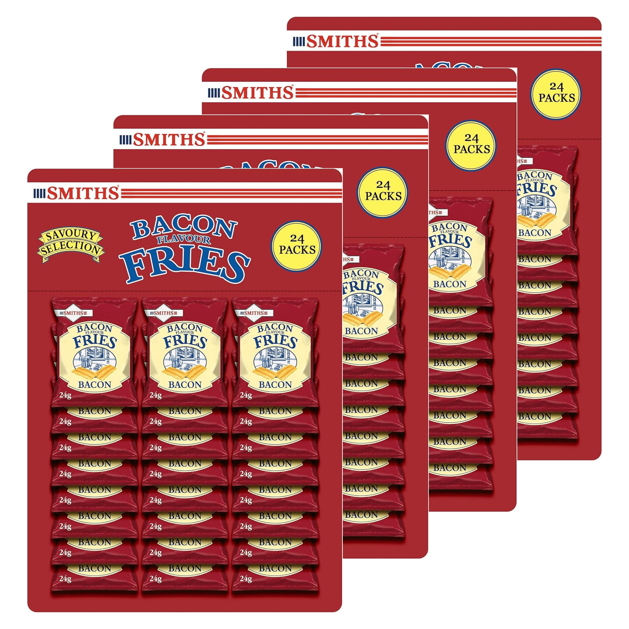 TEMU Smiths Flavour Fries 96 X 24g Bags | Classic Pub Snack | Smoky Crunch
