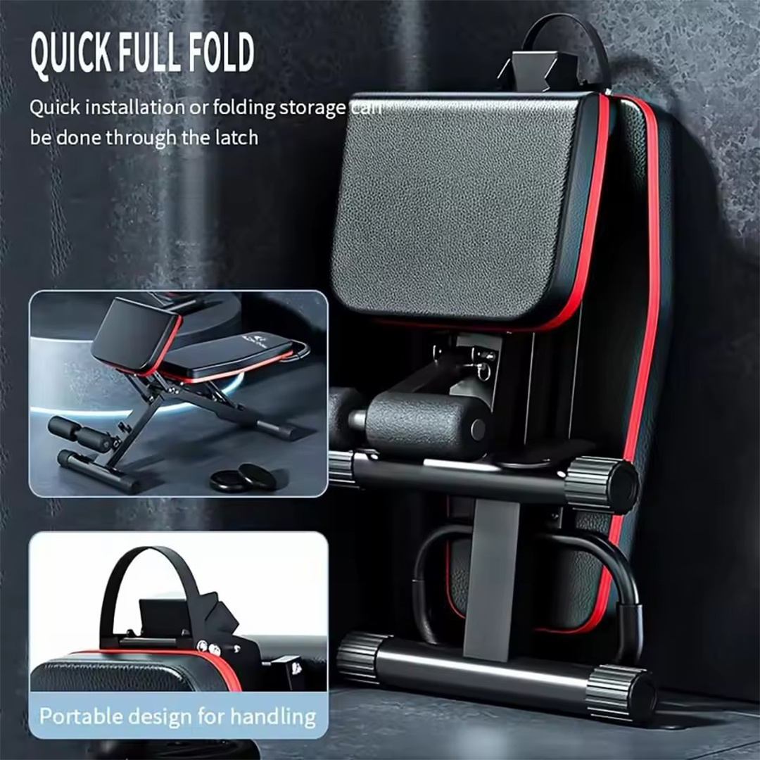 weight bench adjustable foldable strength training full body workout incline gym details 3