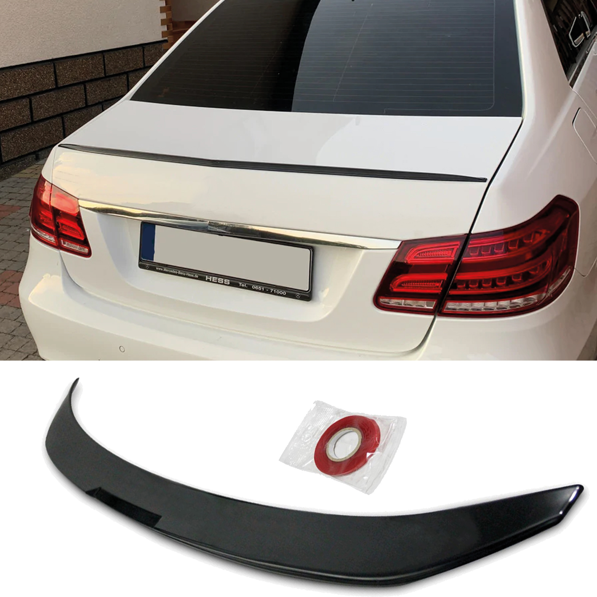 Rear Spoiler For Mercedes W212 2009-2016 Abs Plastic Gloss Abs Plastic Enhances & Style, Car Exterior Upgrade | Dynamic Design | Highquality Spoiler