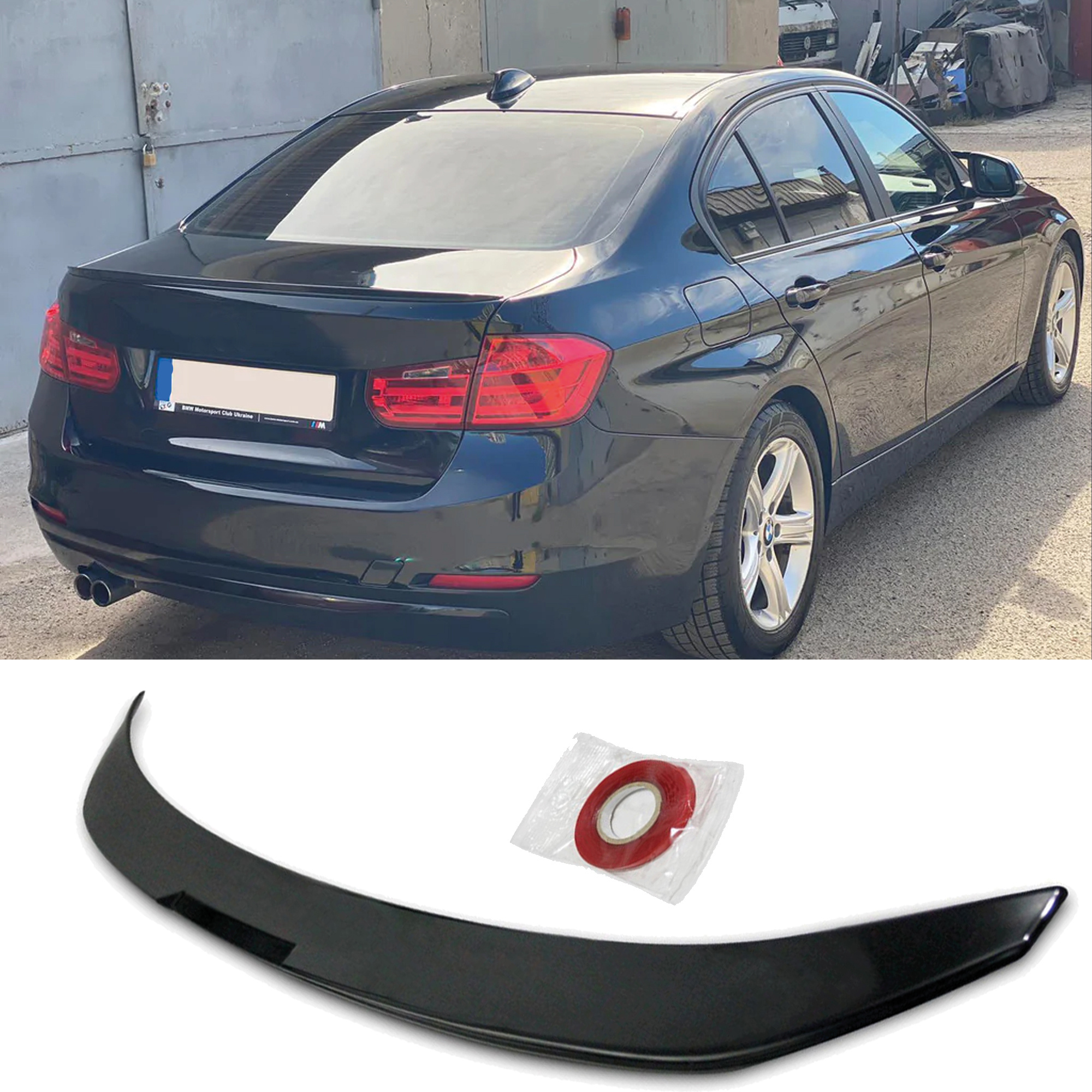 Rear Spoiler For F30 F31 F34 2012-2019 Abs Plastic Gloss Abs Plastic Enhances & Style, Car Exterior Upgrade | Dynamic Design | Highquality Spoiler